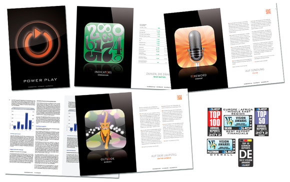 Freework Grafik-Design Referenz Print: Geschäftsbericht 2012 der USU Software AG
