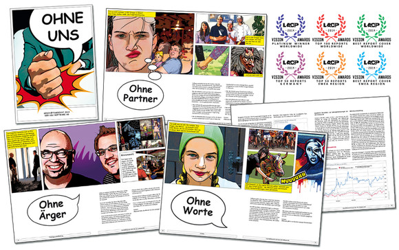 Freework Grafik-Design Referenz Print: Geschäftsbericht 2014 der USU Software AG